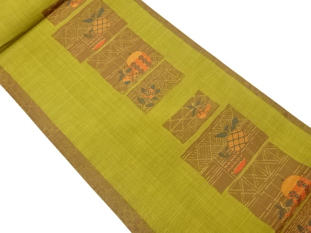 JAPANESE FUKURO OBI / WOVEN SHIKISHI PATTERN